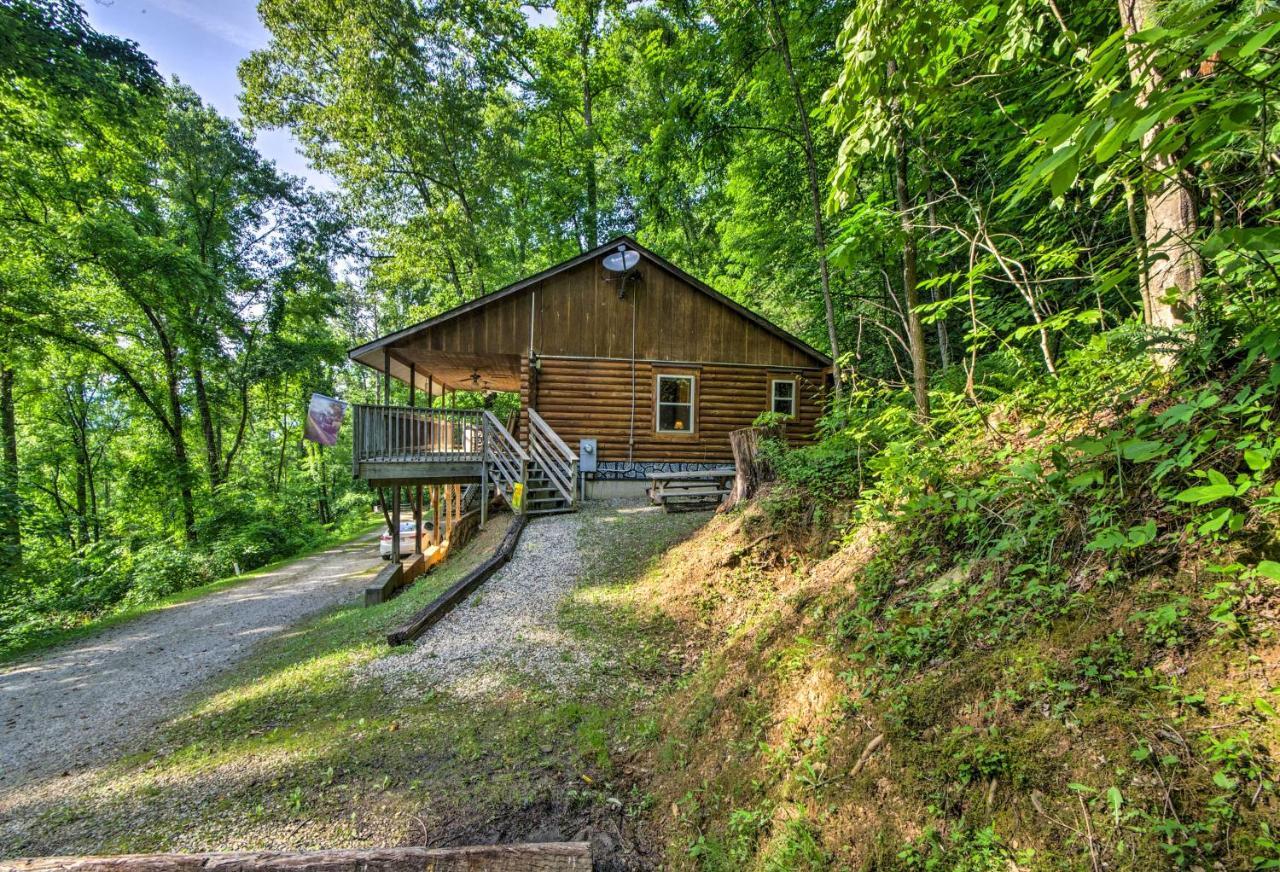 Cozy Deer Glen Cabin With Private Hot Tub And Porch! Bryson City Eksteriør billede
